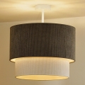 Duolla - Aufbauleuchte CORDUROY 1xE27/15W/230V d 40 cm braun/cremefarben