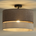 Duolla - Aufbauleuchte DOUBLE 1xE27/15W/230V d 40 cm braun/grau