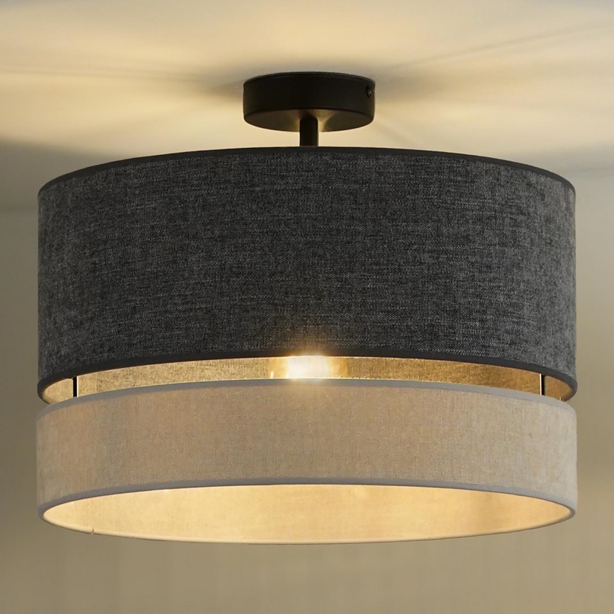 Duolla - Aufbauleuchte DOUBLE 1xE27/15W/230V d 40 cm grau
