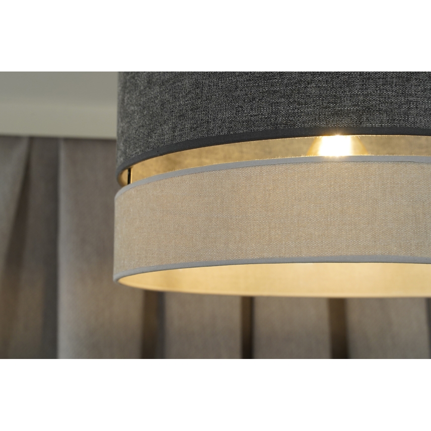 Duolla - Aufbauleuchte DOUBLE 1xE27/15W/230V d 40 cm grau