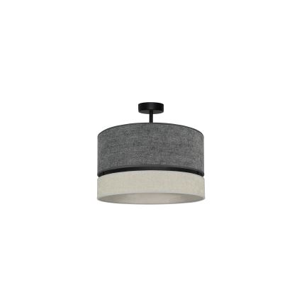 Duolla - Aufbauleuchte DOUBLE 1xE27/15W/230V d 40 cm grau