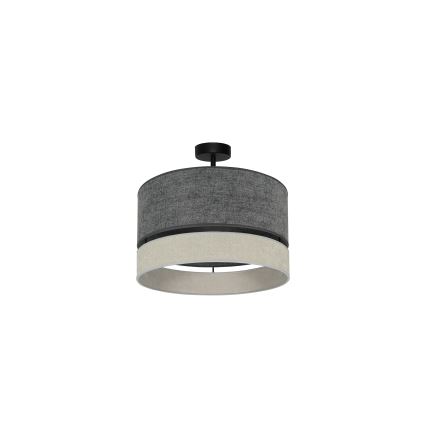 Duolla - Aufbauleuchte DOUBLE 1xE27/15W/230V d 40 cm grau