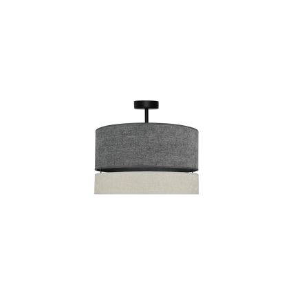 Duolla - Aufbauleuchte DOUBLE 1xE27/15W/230V d 40 cm grau