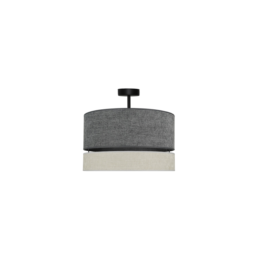 Duolla - Aufbauleuchte DOUBLE 1xE27/15W/230V d 40 cm grau