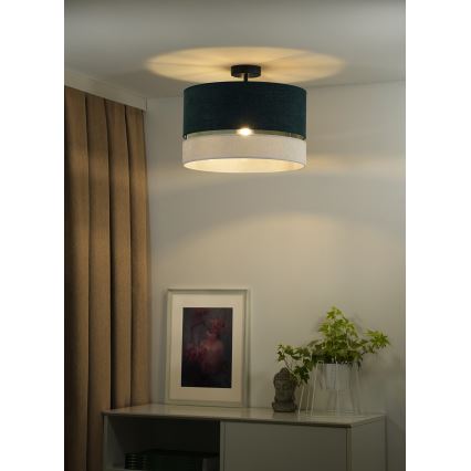 Duolla - Aufbauleuchte DOUBLE 1xE27/15W/230V d 40 cm grün/grau