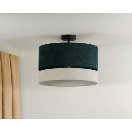 Duolla - Aufbauleuchte DOUBLE 1xE27/15W/230V d 40 cm grün/grau