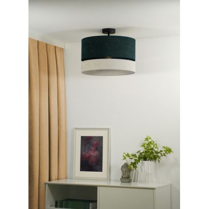 Duolla - Aufbauleuchte DOUBLE 1xE27/15W/230V d 40 cm grün/grau