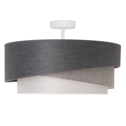 Duolla - Aufbauleuchte KOBO 1xE27/15W/230V d 45 cm grau/weiß