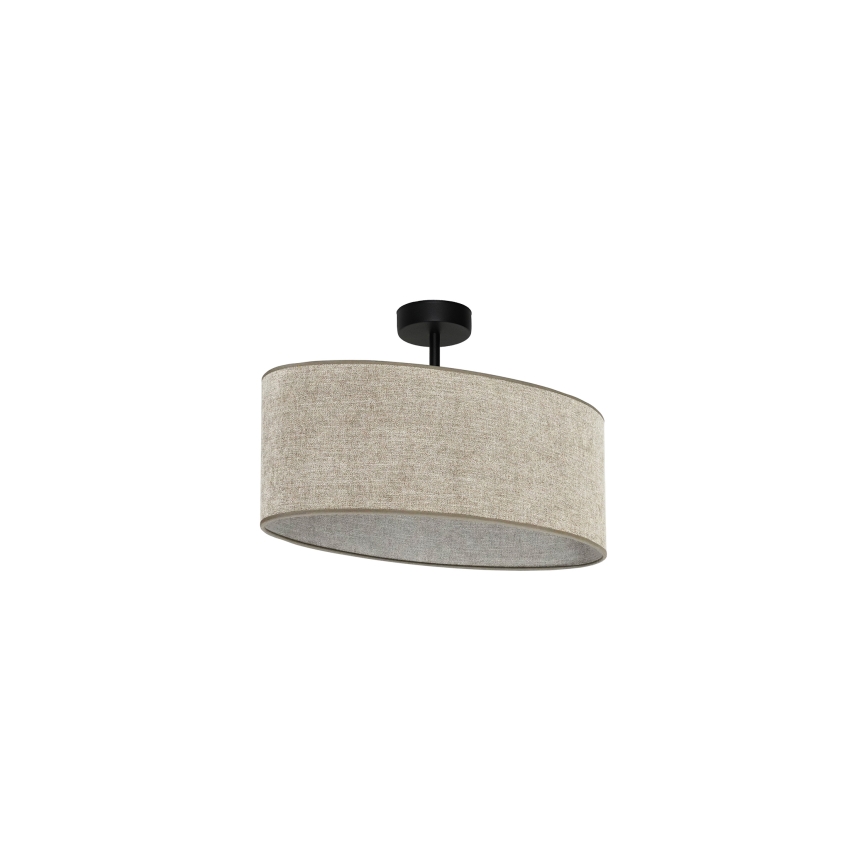 Duolla - Aufbauleuchte OVAL 1xE27/15W/230V braun