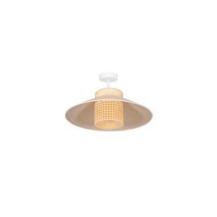Duolla - Aufbauleuchte RIO RATTAN 1xE27/15W/230V d 45 cm beige/Rattan