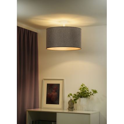 Duolla - Aufbauleuchte ROLLER ECO RECYCLING 1xE27/15W/230V d 45 cm braun
