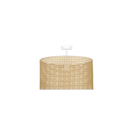 Duolla - Aufbauleuchte ROLLER RATTAN 1xE27/15W/230V d 45 cm beige