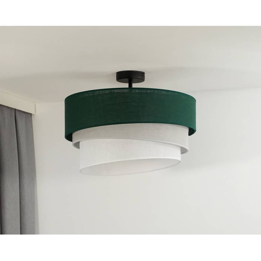 Duolla - Aufbauleuchte TRIO 1xE27/15W/230V d 45 cm grün/grau/weiß