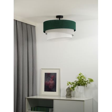 Duolla - Aufbauleuchte TRIO 1xE27/15W/230V d 45 cm grün/grau/weiß