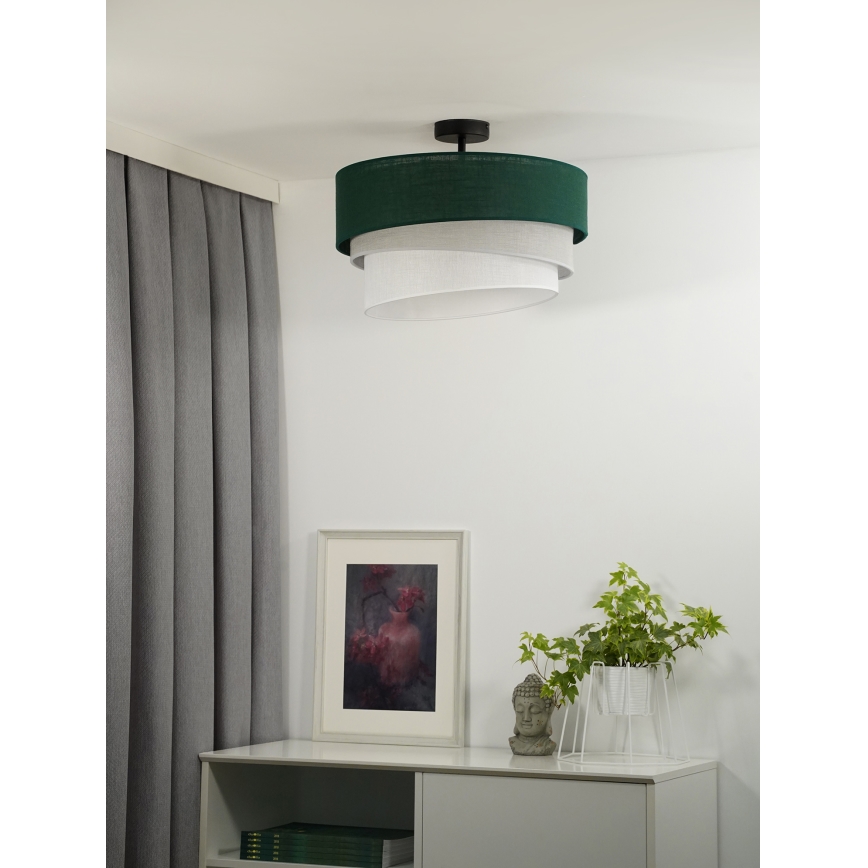 Duolla - Aufbauleuchte TRIO 1xE27/15W/230V d 45 cm grün/grau/weiß