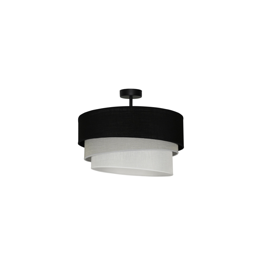 Duolla - Aufbauleuchte TRIO 1xE27/15W/230V d 45 cm schwarz/grau/weiß