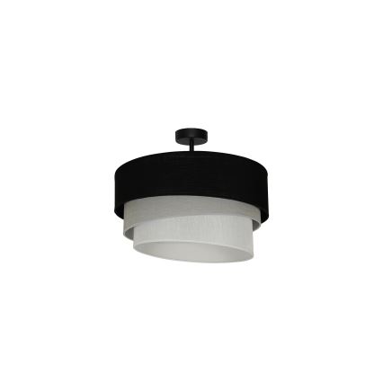 Duolla - Aufbauleuchte TRIO 1xE27/15W/230V d 45 cm schwarz/grau/weiß