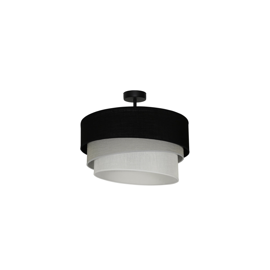 Duolla - Aufbauleuchte TRIO 1xE27/15W/230V d 45 cm schwarz/grau/weiß