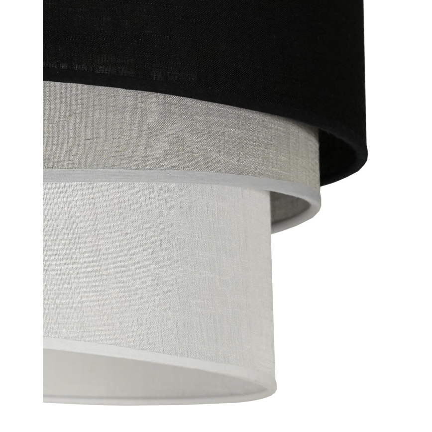 Duolla - Aufbauleuchte TRIO 1xE27/15W/230V d 45 cm schwarz/grau/weiß