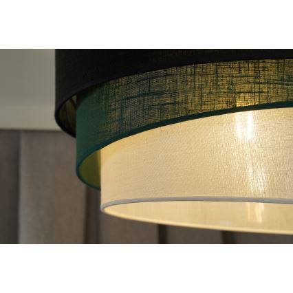 Duolla - Aufbauleuchte TRIO 1xE27/15W/230V d 45 cm schwarz/grün/weiß