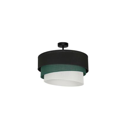 Duolla - Aufbauleuchte TRIO 1xE27/15W/230V d 45 cm schwarz/grün/weiß