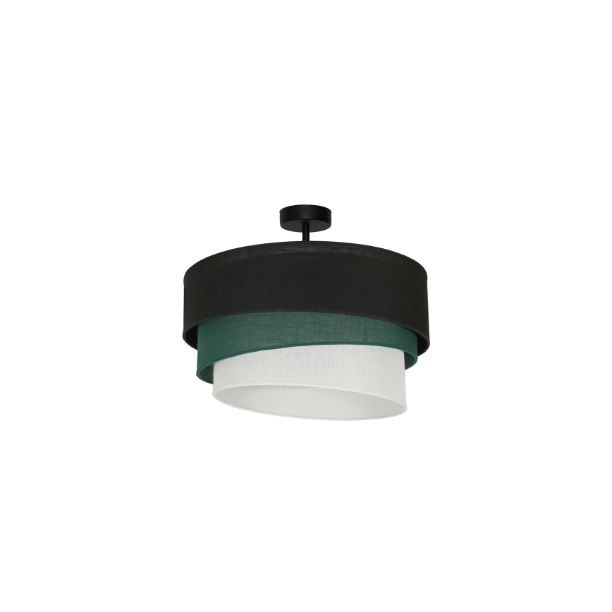 Duolla - Aufbauleuchte TRIO 1xE27/15W/230V d 45 cm schwarz/grün/weiß