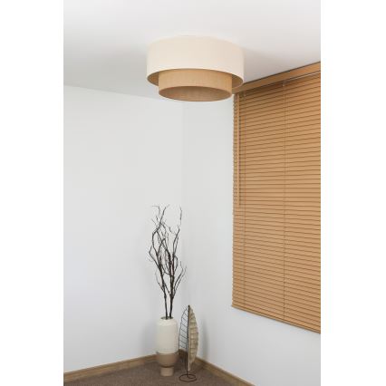 Duolla - BOHO Deckenleuchte 3x E27/15W/230V Ø 60 cm creme/beige