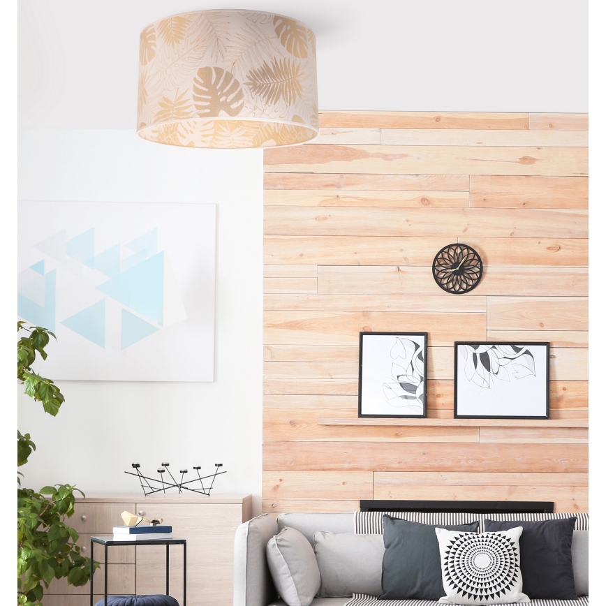 Duolla - Deckenleuchte ARECA 1xE27/40W/230V d 45 cm Messing/weiß