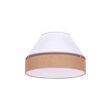 Duolla - Deckenleuchte AVIGNON 1xE27/15W/230V d 50 cm weiß/braun