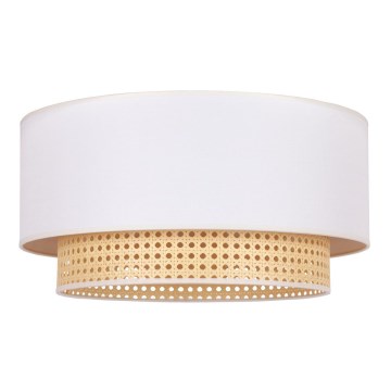 Duolla - Deckenleuchte BOHO 1xE27/15W/230V Durchmesser 45 cm cremefarben/Rattan