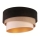 Duolla - Deckenleuchte DEVON 1xE27/40W/230V d 45 cm schwarz/beige