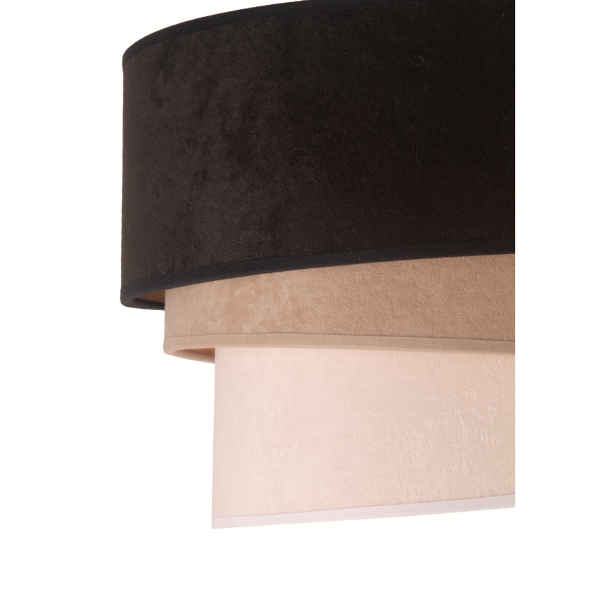 Duolla - Deckenleuchte DEVON 1xE27/40W/230V d 45 cm schwarz/beige