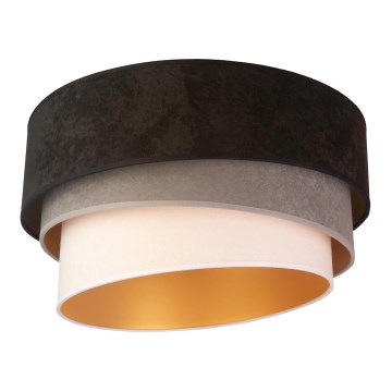 Duolla - Deckenleuchte DEVON 1xE27/40W/230V d 45 cm schwarz/grau/beige