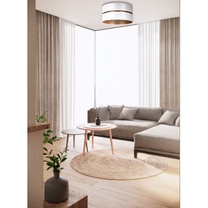 Duolla - Deckenleuchte DUO 1xE27/15W/230V d 40 cm weiß/golden
