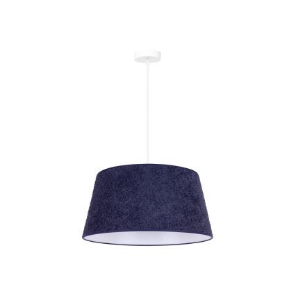 Duolla - Hängeleuchte an Schnur BOUCLE 1xE27/15W/230V d 50 cm blau