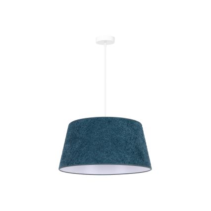 Duolla - Hängeleuchte an Schnur BOUCLE 1xE27/15W/230V d 50 cm türkisfarben