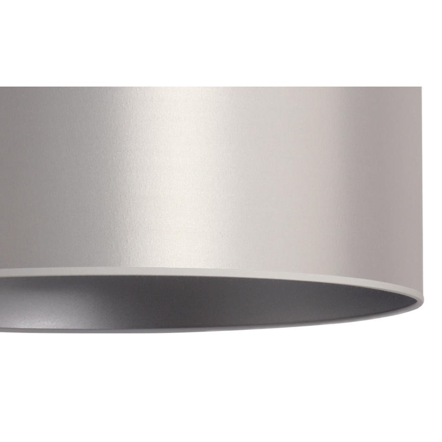 Duolla - Hängeleuchte an Schnur CANNES 1xE27/15W/230V d 45 cm silbern