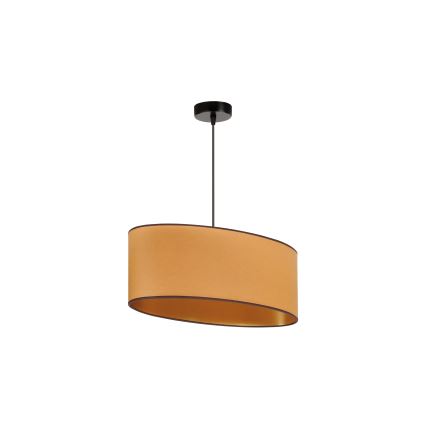 Duolla - Hängeleuchte an Schnur OVAL VEGAN 1xE27/15W/230V braun