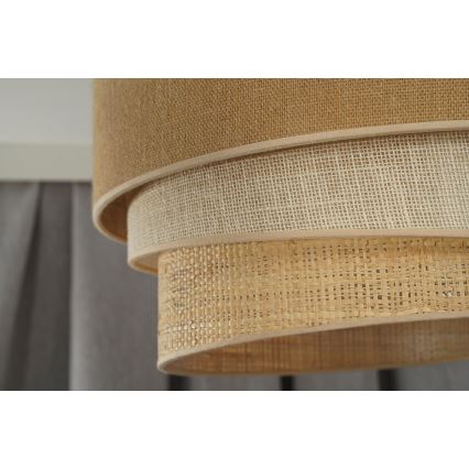 Duolla - Hängeleuchte an Schnur YUTE TRIO 3xE27/15W/230V d 60 cm braun/grau/beige
