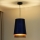 Duolla - Hängeleuchte BELL SHINY 1xE27/15W/230V d 25 cm blau/kupfern