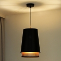 Duolla - Hängeleuchte BELL SHINY 1xE27/15W/230V d 25 cm schwarz/kupfern