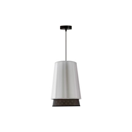 Duolla - Hängeleuchte BELL SHINY 1xE27/15W/230V d 25 cm silbern/schwarz