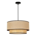 Duolla - Hängeleuchte BOHO 1xE27/15W/230V d 45 cm beige/Rattan
