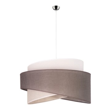 Duolla - Hängeleuchte BROOKLYN 1xE27/40W/230V d 50 cm grau/beige/weiß