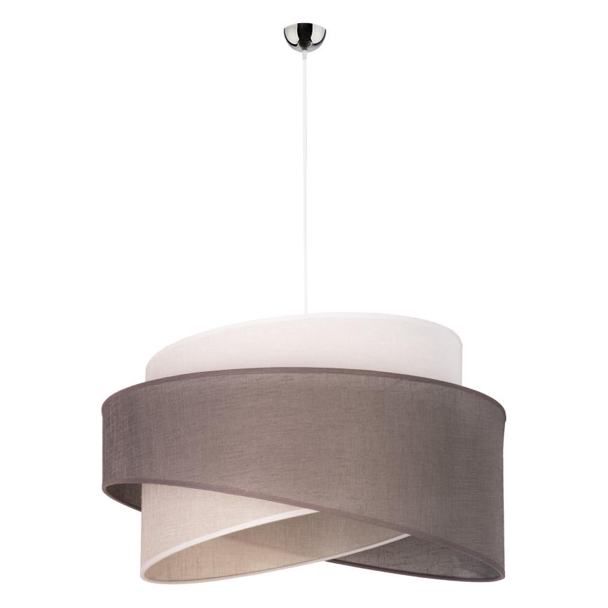Duolla - Hängeleuchte BROOKLYN 1xE27/40W/230V d 50 cm grau/beige/weiß