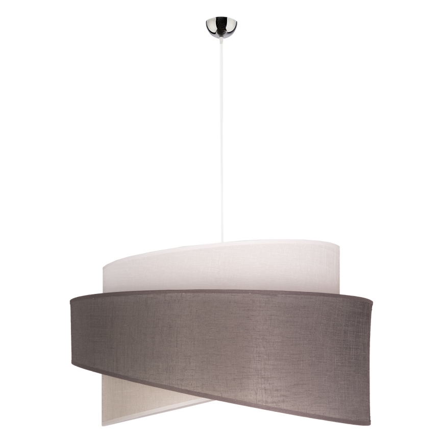 Duolla - Hängeleuchte BROOKLYN 1xE27/40W/230V d 50 cm grau/beige/weiß