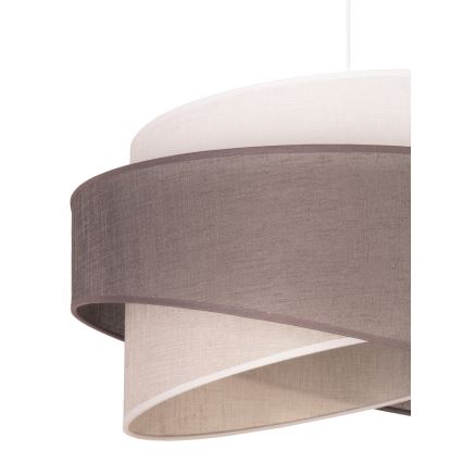 Duolla - Hängeleuchte BROOKLYN 1xE27/40W/230V d 50 cm grau/beige/weiß