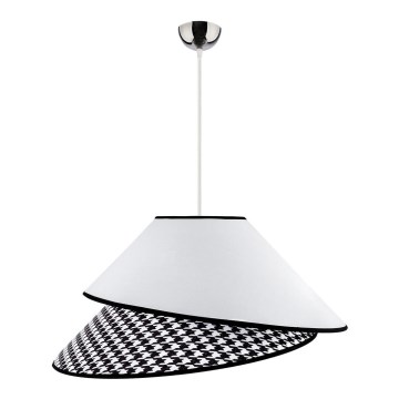 Duolla - Hängeleuchte COCO 1xE27/40W/230V d 50 cm weiß/schwarz