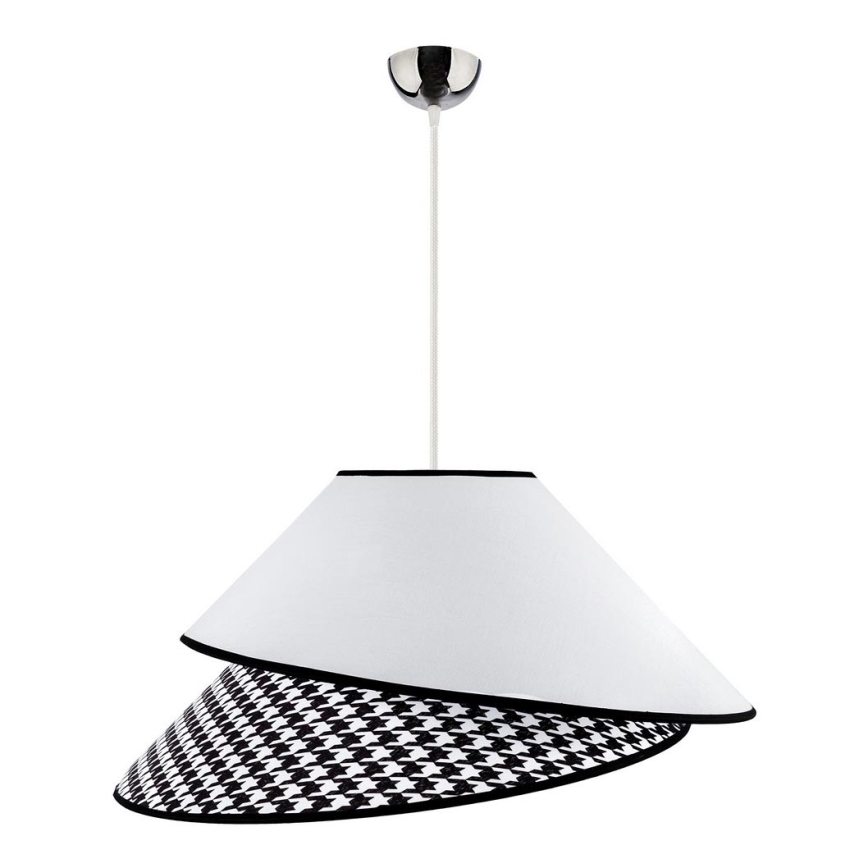 Duolla - Hängeleuchte COCO 1xE27/40W/230V d 50 cm weiß/schwarz