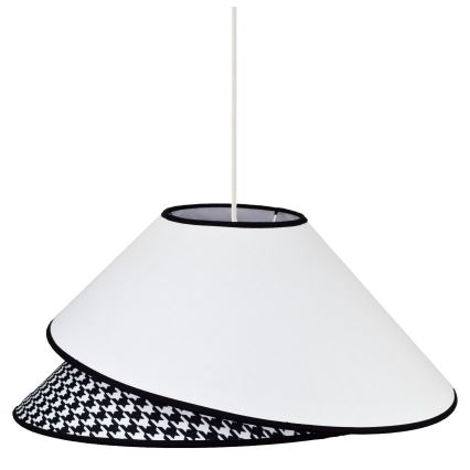 Duolla - Hängeleuchte COCO 1xE27/40W/230V d 50 cm weiß/schwarz